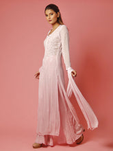 Dusty Pink Chikankari & Mukaish Ombré Chikankari Kurta - Shop Label Aishwaryrika